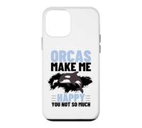 Orcas Make Me Happy You Not So Much Funny Whale Orca Case for iPhone 12 mini
