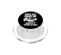 Orcas Make Me Happy You Not So Much Funny Whale Orca PopSockets PopGrip for MagSafe