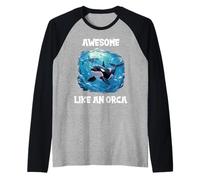 Orcas Next Life i Want to be a Orca Raglan Baseball Tee