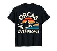 Orcas Over People Funny Orca Whale T-Shirt