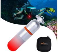ORCATORCH SD01Pro Mini Strobe Signal Light Scuba Dive Beacon Diving Night Dive LED Marker Flashy Safety Lamp Firefly Diving Light with AAA Battery, for 150M Underwater Diving (5 Colors Option) (Red)