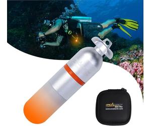 ORCATORCH SD01Pro Mini Strobe Signal Light Scuba Dive Beacon Diving Night Dive LED Marker Flashy Safety Lamp Firefly Diving Light with AAA Battery,for 150M Underwater Diving (5 Colors Option) (Orange)