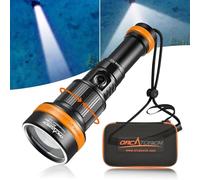 ORCATORCH ZD710MK2 Zoom LED Dive Torch, 1500 Lumens for Scuba Diving