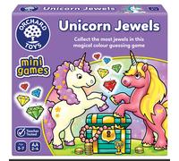 Orchard Toys Unicorn Jewels Colour Matching Game - Unicorn Gifts for Girls and Boys - Mini Travel Games for Kids, Toddlers, Children - Educational toys for 3+ year Olds - 3-7 Year Olds - 2-4 Players