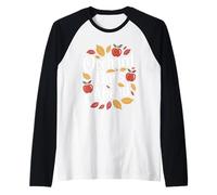 Orchard Days Ahead Fall Autumn Apple Picking Raglan Baseball Tee