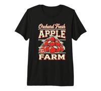 Orchard Fresh Apple Farm You Pick Retro Fruit Graphic Premium T-Shirt
