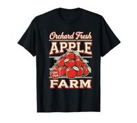 Orchard Fresh Apple Farm You Pick Retro Fruit Graphic T-Shirt