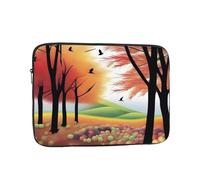 Orchard in Autumn Laptop Bag Handheld Portable Briefcase Shockproof Protective Sleeve Computer Inner Bag For 13 inch inch Laptop, Black, 13 inch