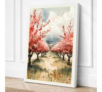Orchard in Bloom Botanical Canvas Wall Art Print 24x16 Inch (61 x 41 cm)