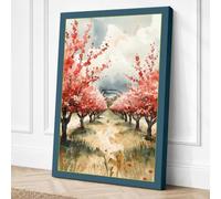 Orchard in Bloom Botanical Canvas Wall Art Print 24x16 Inch (61 x 41 cm)