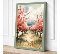 Orchard in Bloom Botanical Canvas Wall Art Print 24x16 Inch (61 x 41 cm)