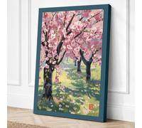Orchard in Bloom Botanical Canvas Wall Art Print 36x24 Inch (91 x 61 cm)