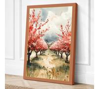 Orchard in Bloom Botanical Canvas Wall Art Print 36x24 Inch (91 x 61 cm)