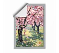Orchard in Bloom Botanical Unframed Wall Art Print A3 (42×29.7cm), Wall Decor for Living Room, Bedroom, Office & Home, Art Gift