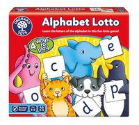 Orchard Toys Alphabet Lotto Game, Learn the Letters of the Alphabet, Fun Memory Game For Children Age 3-6. 4 ways to play! Educational Toy, Assorted Colours Lime Green