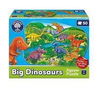 Orchard Toys Big Dinosaurs Jigsaw Puzzle for Kids - Large, 50-Piece, Dinosaur Floor Puzzles for 4+ Year Olds - Giant Games and Educational Toys for Children, Toddlers, Boys and Girls - 58 x 40 cm