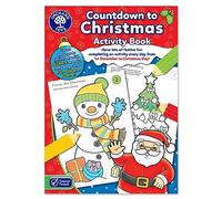 Orchard Toys Countdown to Christmas Colouring Sticker Activity Book Age 3+ | 25-page A4 educational activity book w/stickers. Festive learning & travel activities. Girls and boys stocking fillers.