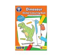Orchard Toys Dinosaur Sticker Colouring Activity Book - Educational Activity Book - Colour in Dinosaurs - Kids 3 Years +, Perfect for Parties, A4