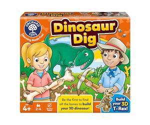 Orchard Toys Dinosaur Dig 3D Board Game for Age 4+, Boys & Girls Dino Gift
