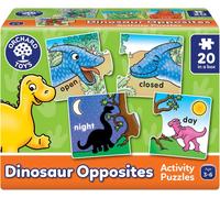 Orchard Toys Activity Puzzles Dinosaur Opposites – 20 2-piece Puzzles for Ages 3-6