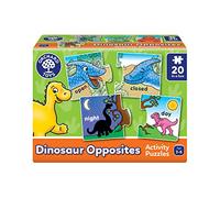 Orchard Toys Dinosaur Opposites Activity Puzzles, Helps to Teach Opposites, 20 Puzzles in a Box, 2-Piece Activity Puzzles, For Kids Age 3-6, 19 cm x 8 cm