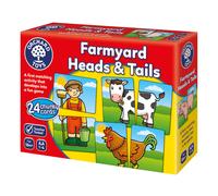 Orchard Toys Farmyard Heads and Tails Game, Memory & Matching Pairs Card Game, Educational Games and Toys for Toddler and Preschool, 18-Month-Old and