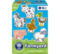 Orchard Toys Farmyard Jigsaw Puzzle 6x2 Piece Toddler Puzzle Age 18 Months+