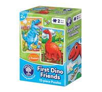 Orchard Toys First Dino Friends, 2 Dinosaur Jigsaw Puzzles with Posters for Toddlers, Early Learning Educational Toy Ages 2+