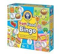 Orchard Toys Fun Food Bingo Educational Fun Matching Game for Kids Age 3+ | First bingo game for 2-4 players. Includes cloth bag, teaches food vocabulary and recognition. Play set on reverse.