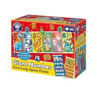 Orchard Toys Giant Number, Educational and Fun Puzzle, Includes Poster and Learning Guide, Ideal for Kids Age 3+