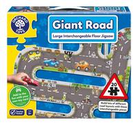 Orchard Toys Giant Road Jigsaw Puzzle Car Track Large Floor Car Play Mat Make Your Own Road Educational Toys for Kids and Toddlers Age 3+