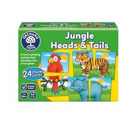 Orchard Toys Jungle Heads and Tails, Educational Game Toy, 2 in 1 Activity, Memory Game, Age 18+ months