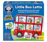 Orchard Toys Little Bus Lotto Mini Game, Small and Compact, Travel Game, Fun Memory Game For Ages 3+ years, Educational Game Toy