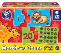 Orchard Toys Match and Count Jigsaws, Learn to from 1-20, Number...