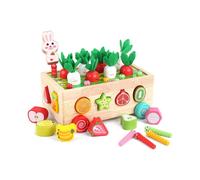 (Orchard) Toys Montessori For 1 2 3 Year Old Boys Girls Wooden Sorting Staing Toys Kids