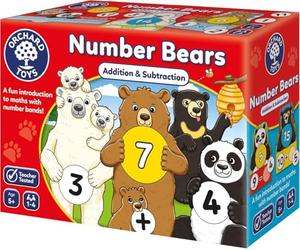 Orchard Toys Number Bears Maths Games for Children to Learn Addition & Subtraction and Number Bonds to 20, First Board Game for Kids, Makes Learning Maths Fun, Educational Toys for 5+ Year Olds