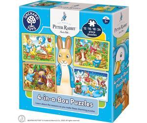 Orchard Toys Peter Rabbit 4-In-A-Box Puzzles