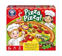 Orchard Toys Pizza, Pizza! Colour & Shape Matching Game for Kids Age 3+ | Educational board game for preschoolers and children. Match pizza toppings, watch out for the yucky ones! Gifts for kids.