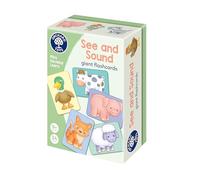 ORCHARD TOYS See and Sound Giant Flashcards for Babies and Toddlers 9 months+ Educational Animal Farm Activity and Learning Game
