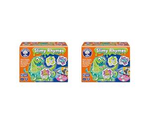 Orchard Toys Slimy Rhymes Game, Educational Rhyming Game, Helps Teach Rhyming Words, Literacy Game, Educational Game, Age 5 Years + (Pack of 2)