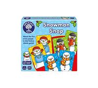 Orchard Toys Snowman Snap, Christmas Game, Stocking Filler, Advent Gift, Small and Compact, Educational Game, For Kids Age 3-7
