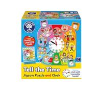 Orchard Toys Tell the Time Jigsaw Puzzle and Clock with moveable hands