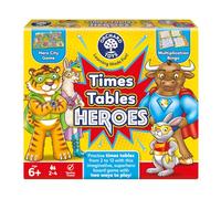 Orchard Toys Times Tables Heroes Maths Board and Bingo Game for Kids Age 6+ | Children's learning and educational game to practice times tables. 2 maths games in 1. Learning resource for 2-4 players.