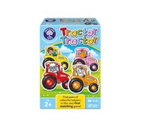 Orchard Toys Tractor Tractor First Matching Game for Toddlers 2+, Bright Farmyard Tractor Cards with Ducks, Cows, Pigs and Sheep, Encourages Colour Recognition, Matching Skills and Turn-Taking
