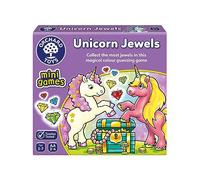 Orchard Toys Unicorn Jewels Colour Matching Game - Unicorn Gifts for Girls and Boys - Mini Travel Games for Kids, Toddlers, Children - Educational toys for 3+ year Olds - 3-7 Year Olds - 2-4 Players