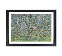 Orchard with Roses by Gustav Klimt Framed Print | A2 Black Framed Wall Art | Ready to Hang | Modern Historical Picture | Living Room Bedroom Lounge Office