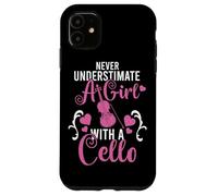 Orchestra Cellist Never Underestimate A Girl With A Cello Case for iPhone 11