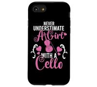 Orchestra Cellist Never Underestimate A Girl With A Cello Case for iPhone SE (2020) / 7/8