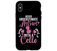 Orchestra Cellist Never Underestimate A Girl With A Cello Case for iPhone X/XS