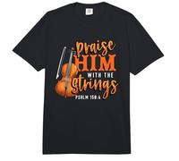 Orchestra Cello Player Praise Him with The Strings Cello Comfort Colors Adult Heavyweight T-Shirt